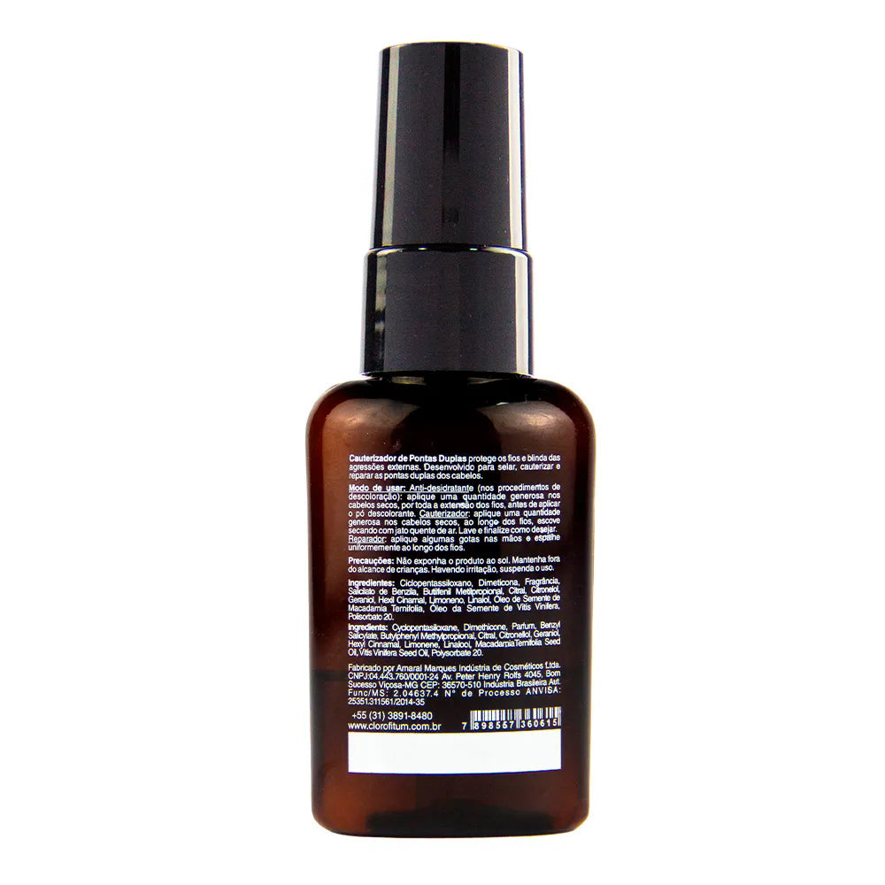 Óleo Capilar Cauterizador de Macadâmia de Óleo de Semente de Uva (35ml)