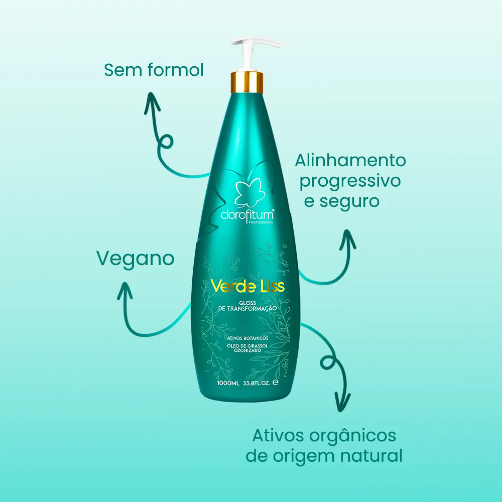 Gloss de Transformação Verde Liss Clorofitum 1000ml