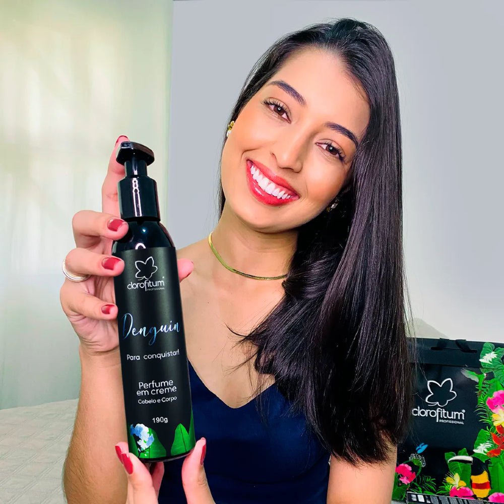 Hidratante Desodorante Perfume em Creme Cabelo e Corpo Denguin (190g)