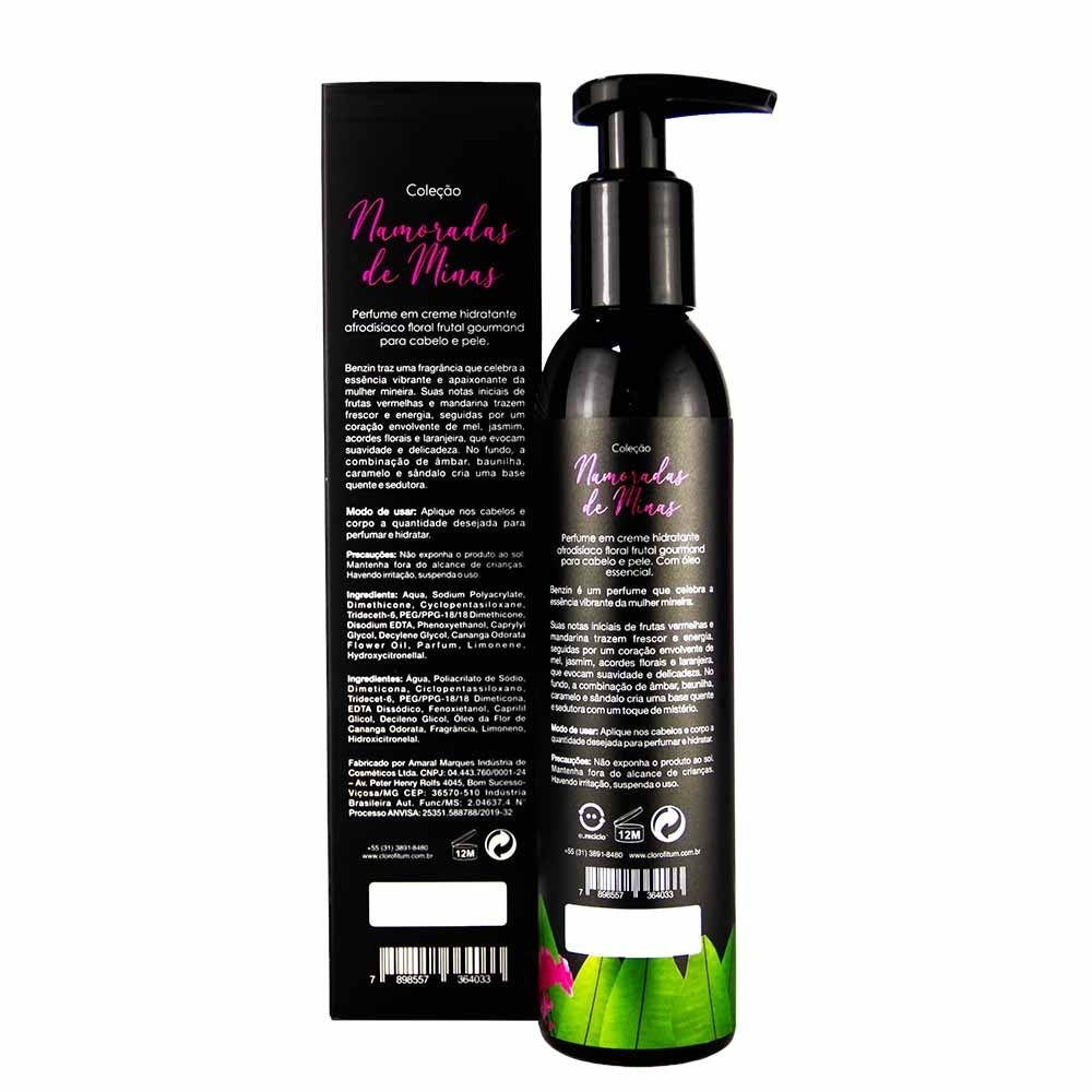 Hidratante Desodorante Perfume em Creme Cabelo e Corpo Benzin (190g)