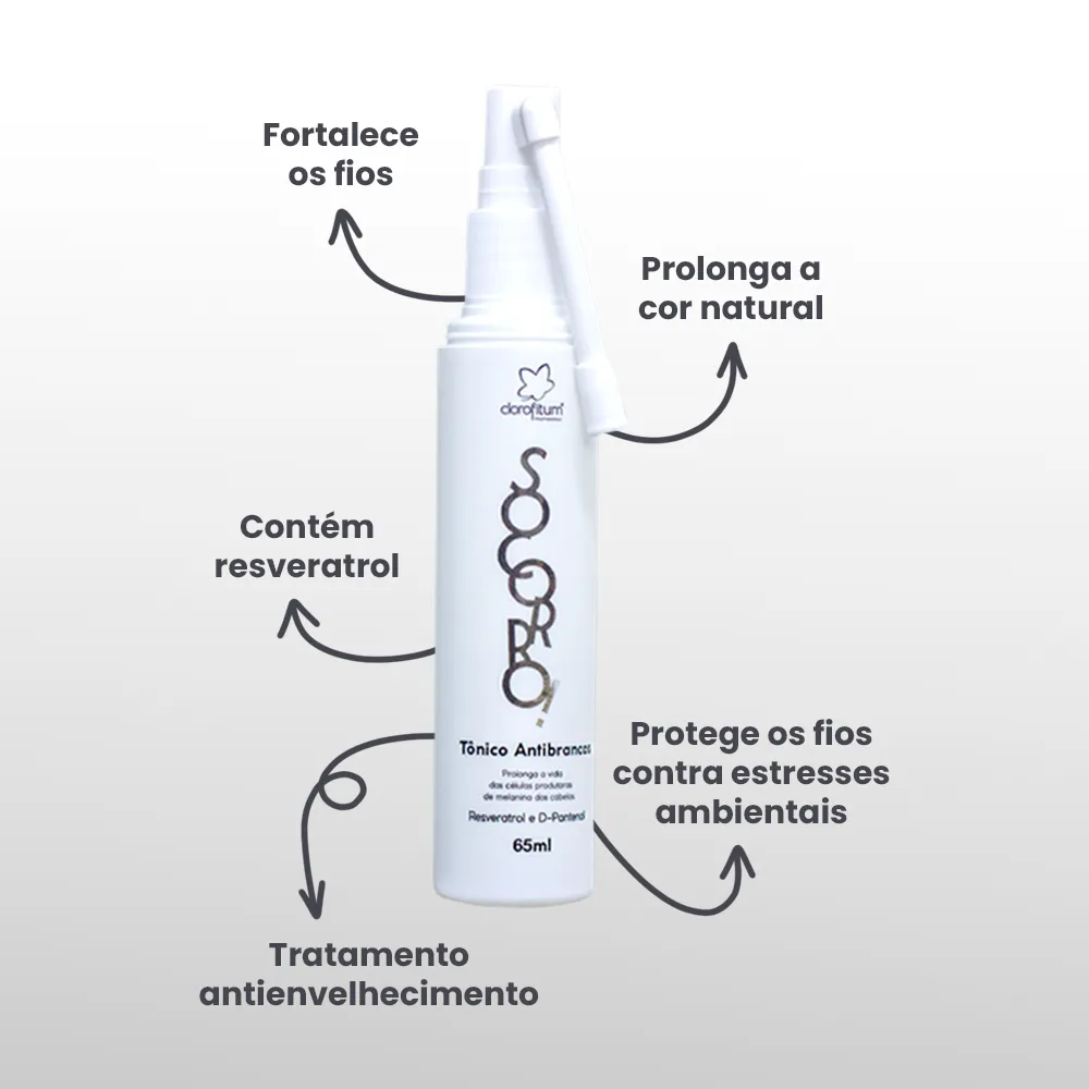 Tônico Socorro Antibrancos 65ml